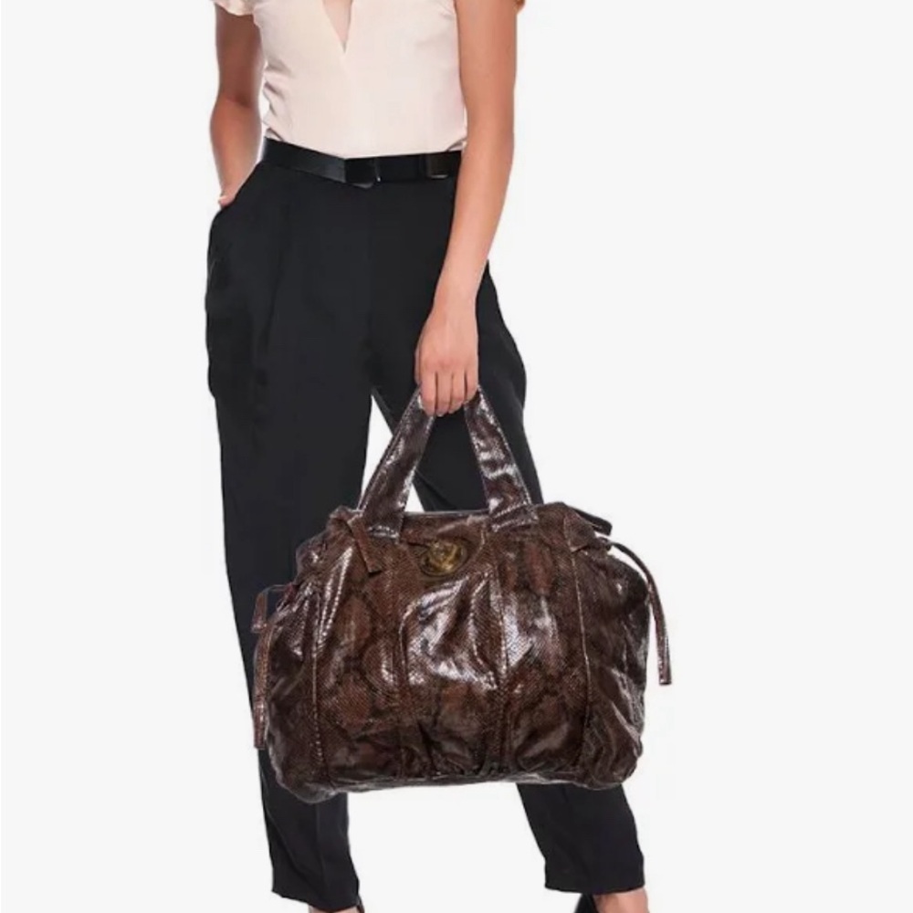 Gucci Hysteria Python Large Tote - image 6